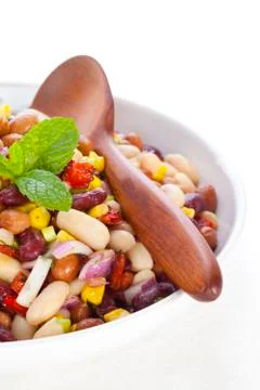Three bean salad Stock Photos