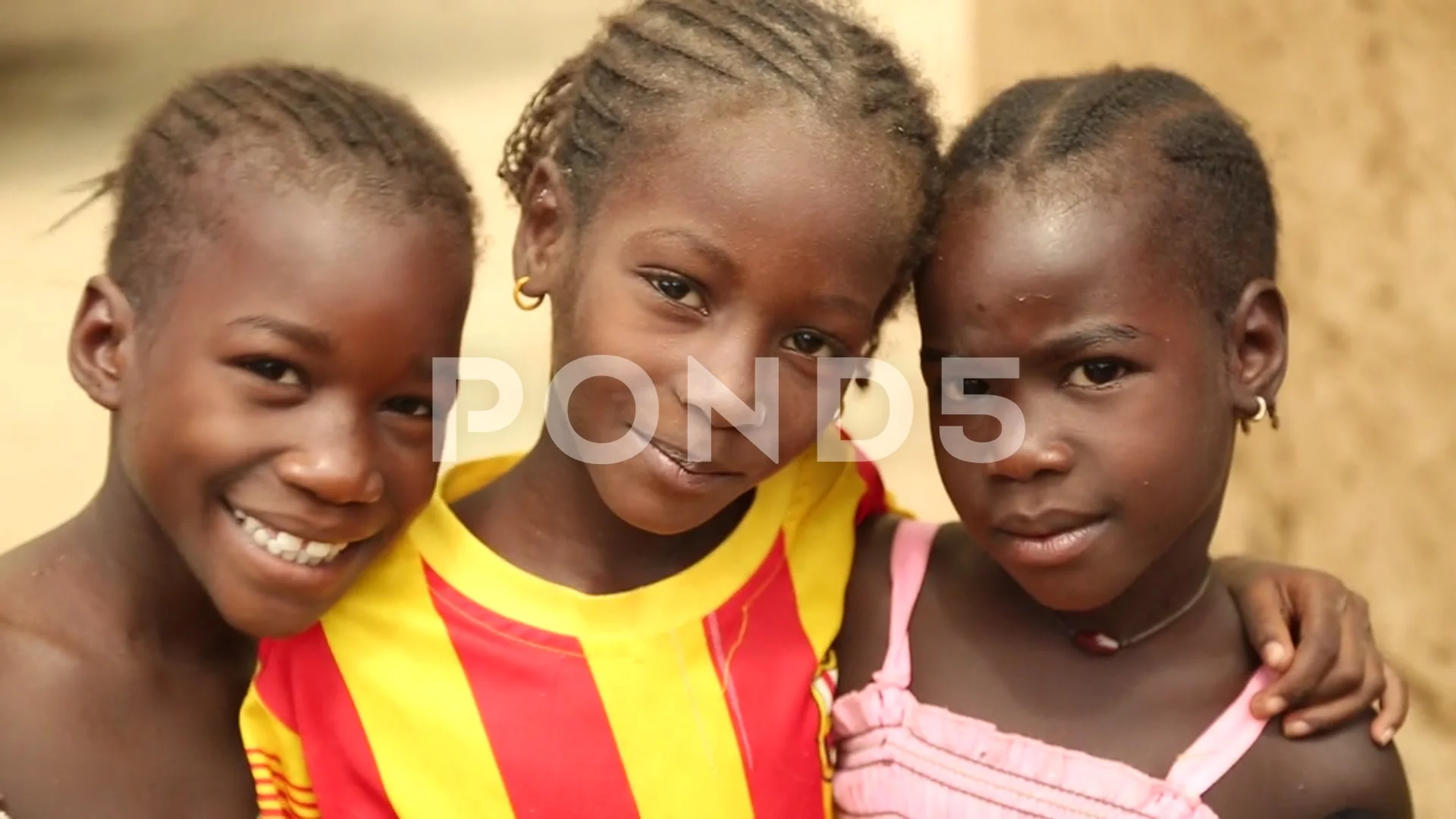 Three beautiful girls in Senegal, West Africa