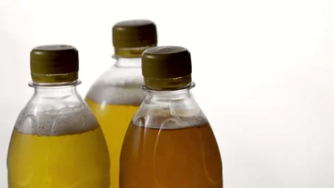 Three beer bottles Stock Footage 154427862