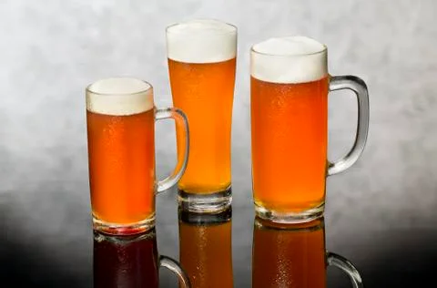 Three beer Stock Photos