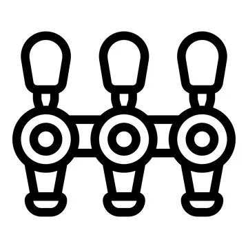 Three beer taps standing side by side for pouring craft brews Stock Illustration