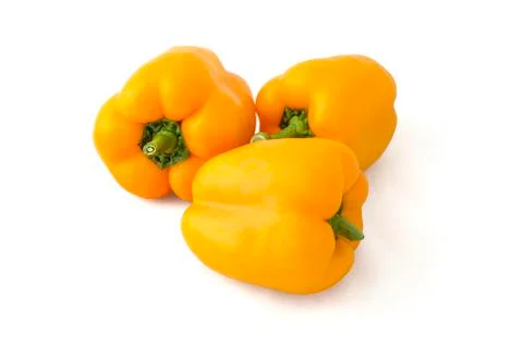 Three bell peppers Stock Photos