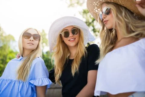 Three best friends Stock Photos