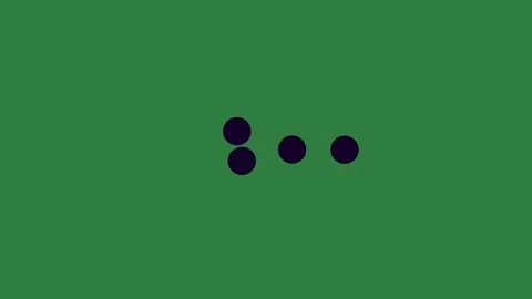 With three black circles and screen two eyes figure cartoonish Video stock 335978046