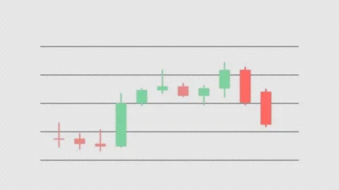 Three Black Crows Clean No Text Candlestick Pattern Chart Alpha 4K Stockbeeldmateriaal 339402289
