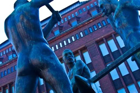 Three blacksmiths Stock Photos