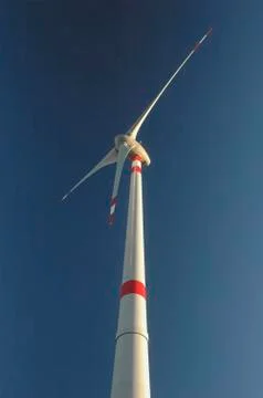Three-blade rotor in action Foto stock