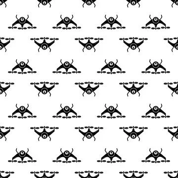 Three blades drone pattern seamless vector Illustrazione stock