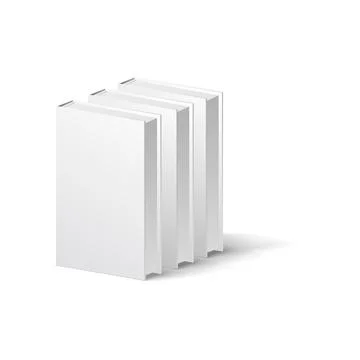 Three blank books Stock Illustration