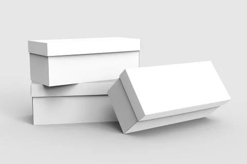 Three blank boxes 写真素材