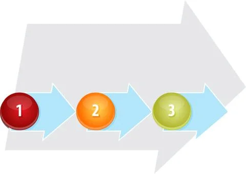 Three Blank process business diagram illustration Illustrazione stock