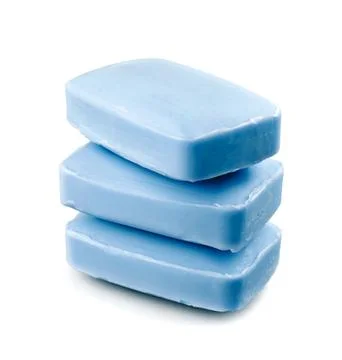 Three blue soap Stock Photos