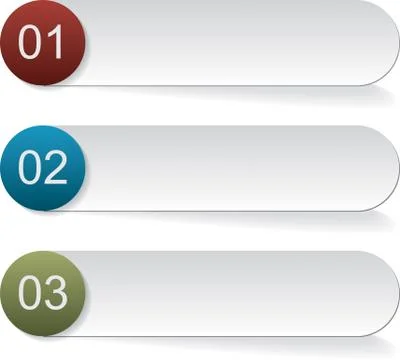 Three bookmarks Stock-Illustration