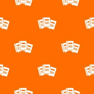Three books with bookmarks pattern seamless 스톡 일러스트