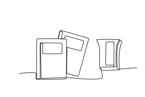 Three books for school Illustrazione stock