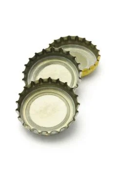 Three bottle caps Stock Photos