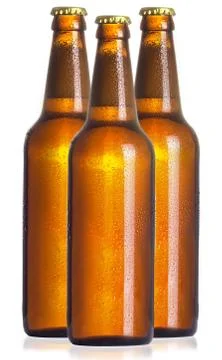 Three bottles of beer Foto stock