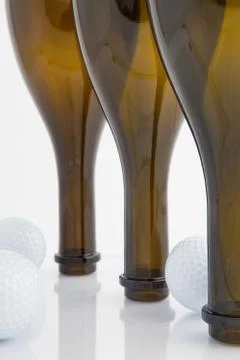 Three bottles 库存照片