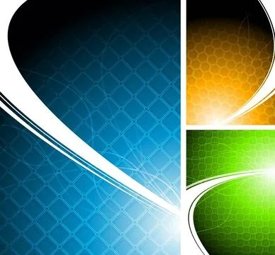 Three bright abstract backgrounds - eps 10 Three bright abstract backgroun... Foto stock