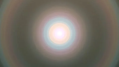 Three Bright Circular Light Halos in Soft Glow Across Frame. Stock Footage 328703451