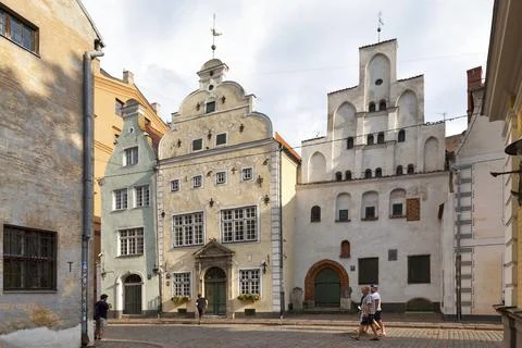 The Three Brothers in Riga Stock Photos