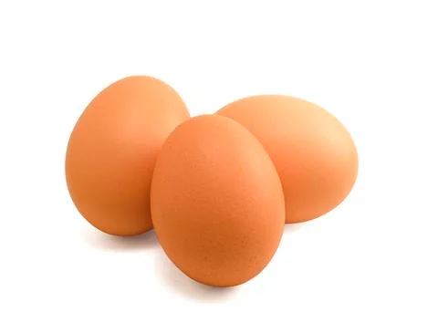 Three brown eggs 写真素材