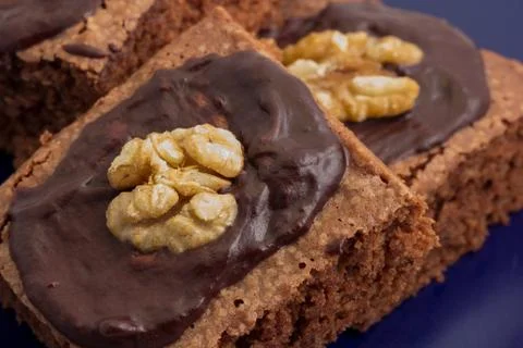 Three brownies Stock Photos