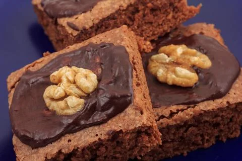 Three brownies Stock Photos