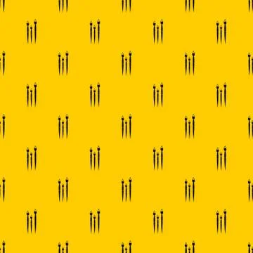 Three brushes for painting pattern vector イラスト素材