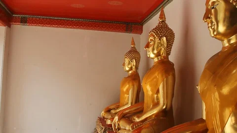 Three Buddhas Stock Footage 129814985