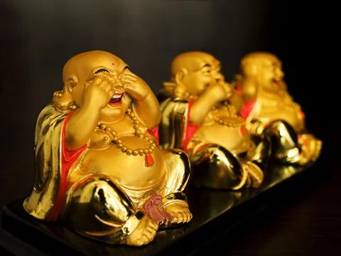Three Buddhas Stock Photos