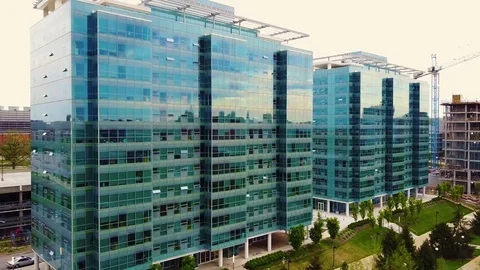 Three Buildings Lined up Together | University of Cincinnati Stock Footage 74940221