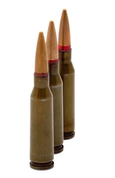 Three bullets. Stock Photos