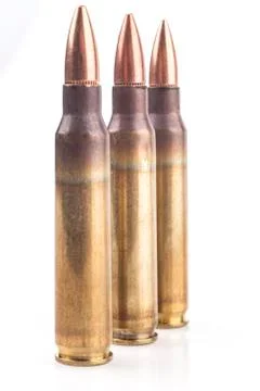 Three Bullets Row Stock Photos