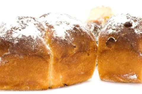 Three bun close up Stock Photos