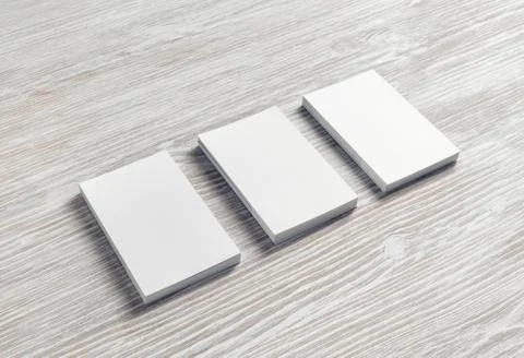Three business cards Stock Photos