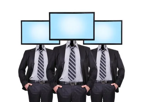 Three businessman Stock Illustration