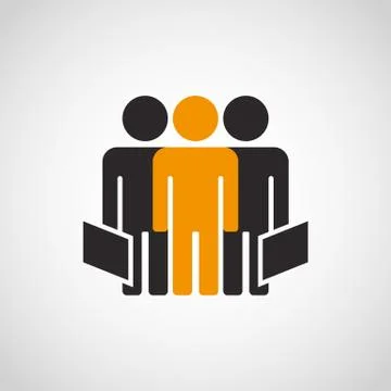Three Businessman. Stock Illustration