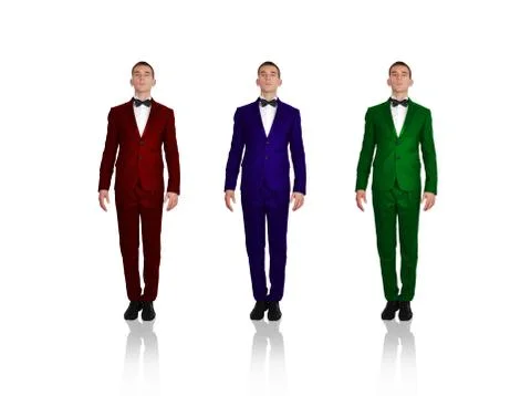 Three businessmans Stock Photos