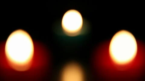 Three candle burning  2 HD 1080p 스톡 동영상 956801
