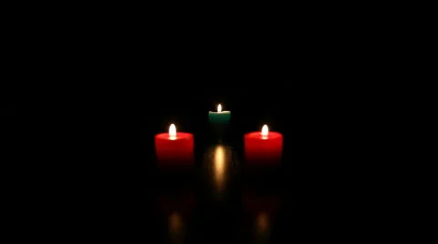 Three candle burning  4 HD 1080p 스톡 동영상 956706