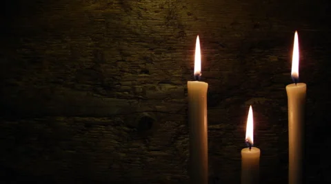Three candles Stock Footage 959109