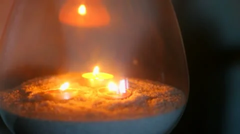 Three Candles Video stock 10748977