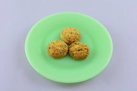 Three candy bead cookies Foto stock