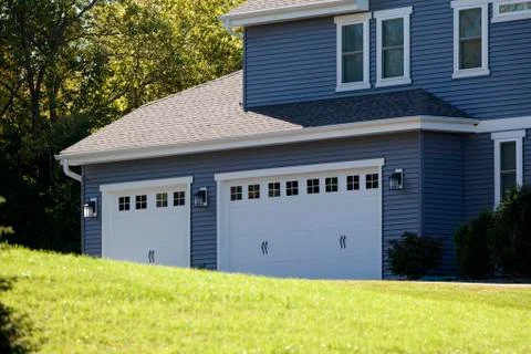 Three Car Garage Stock Photos