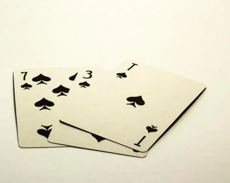 Three cards Stock Photos