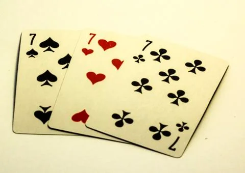 Three cards Stock Photos