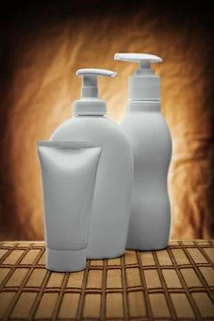 Three care objects Foto stock