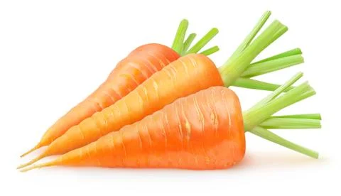 Three carrots Stock Photos