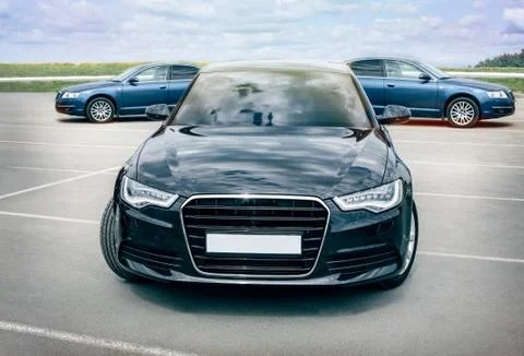Three cars Stock Photos